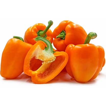 Baby Capsicum Orange (Holland) 150 gm - باكيت حلوة برتقالية بيبي هولندي