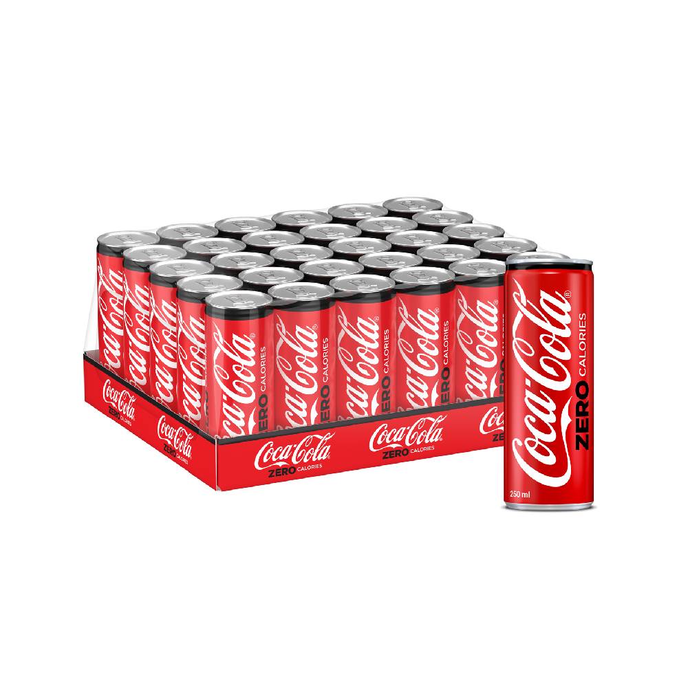 Coca-Cola Zero Can 250 ml (Pack Of 30) "Refreshment Trading"